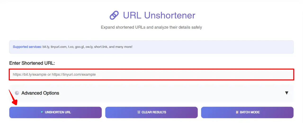 URL Unshortener