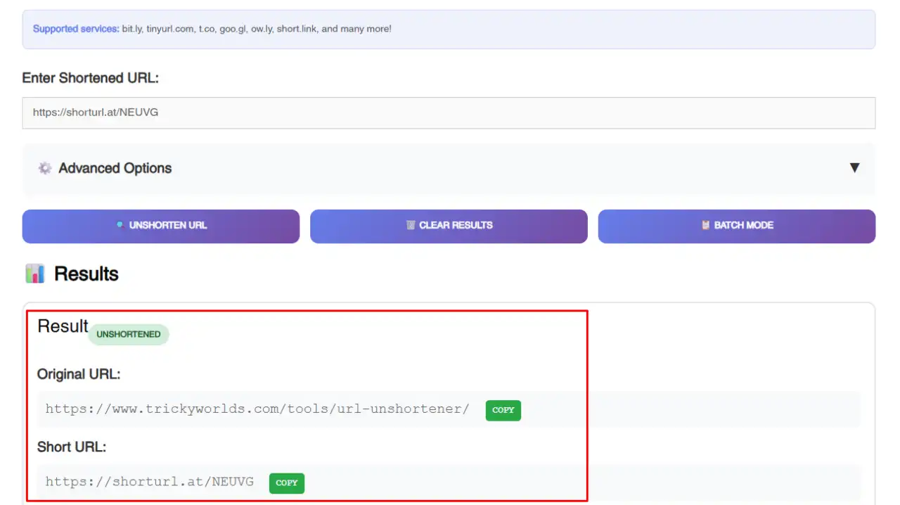 Unshorten URL to get Final URL