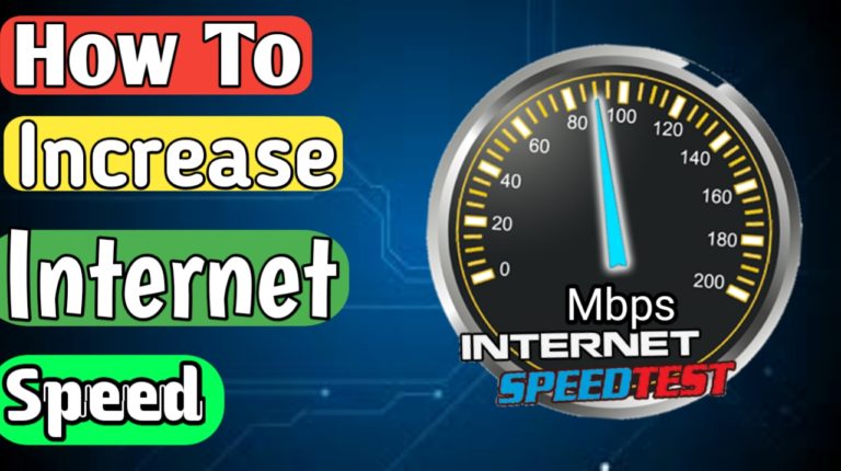 How To Increase Internet Speed