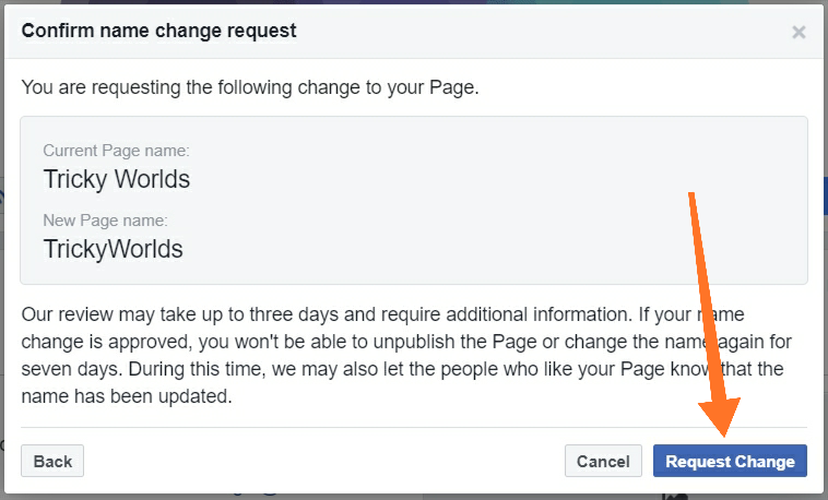 How To Change Facebook Page Name