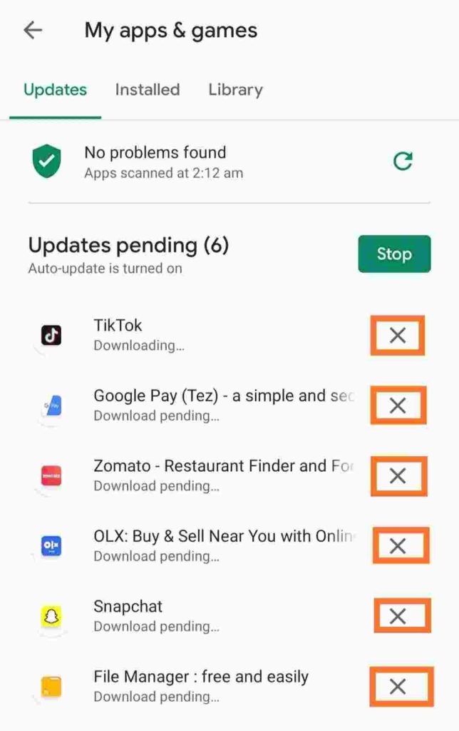 Play Store Download Pending