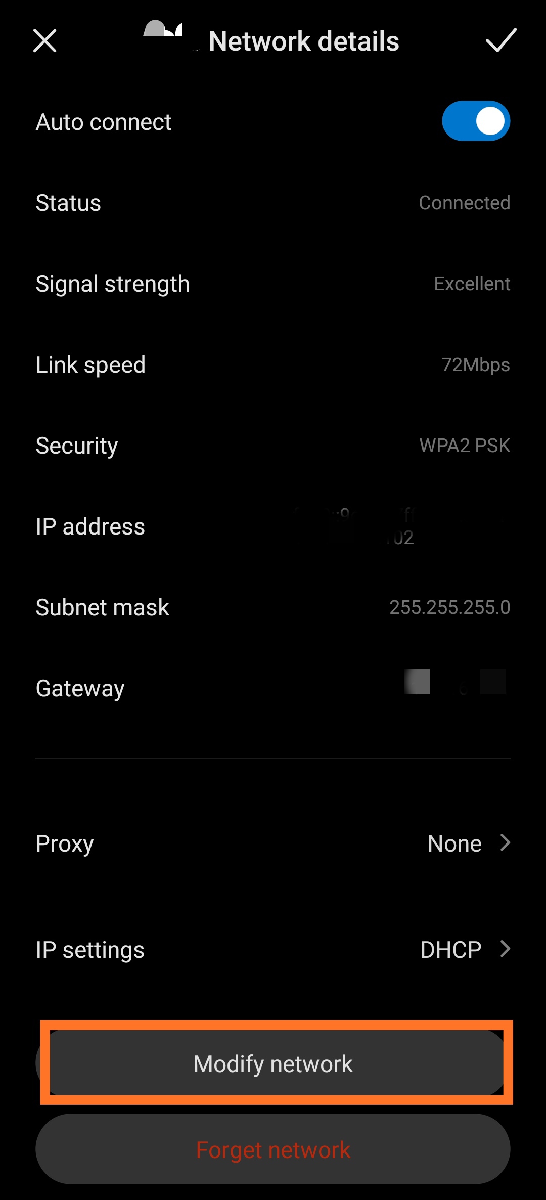 Modify Wifi Network