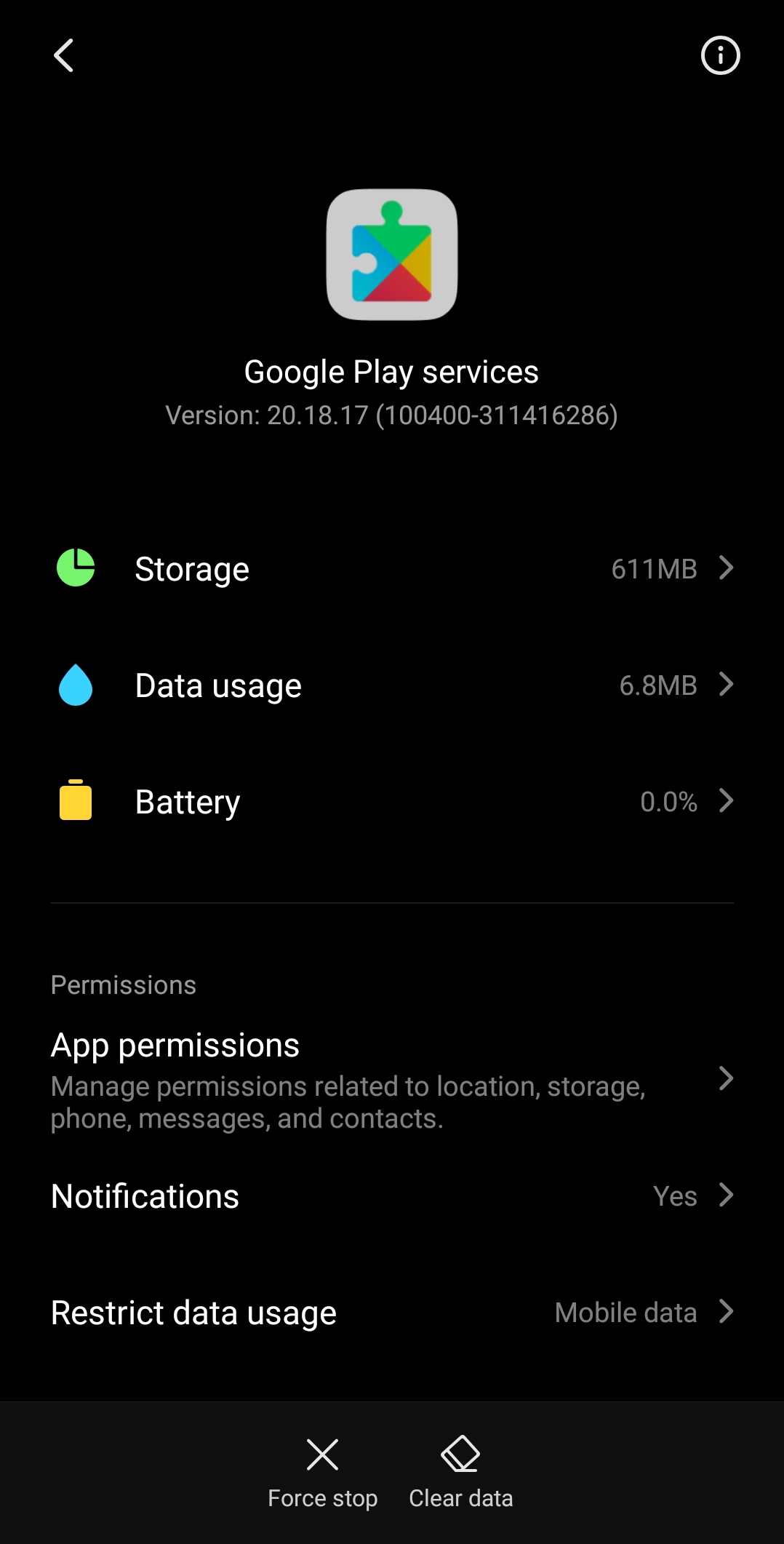 Clear app cache and data