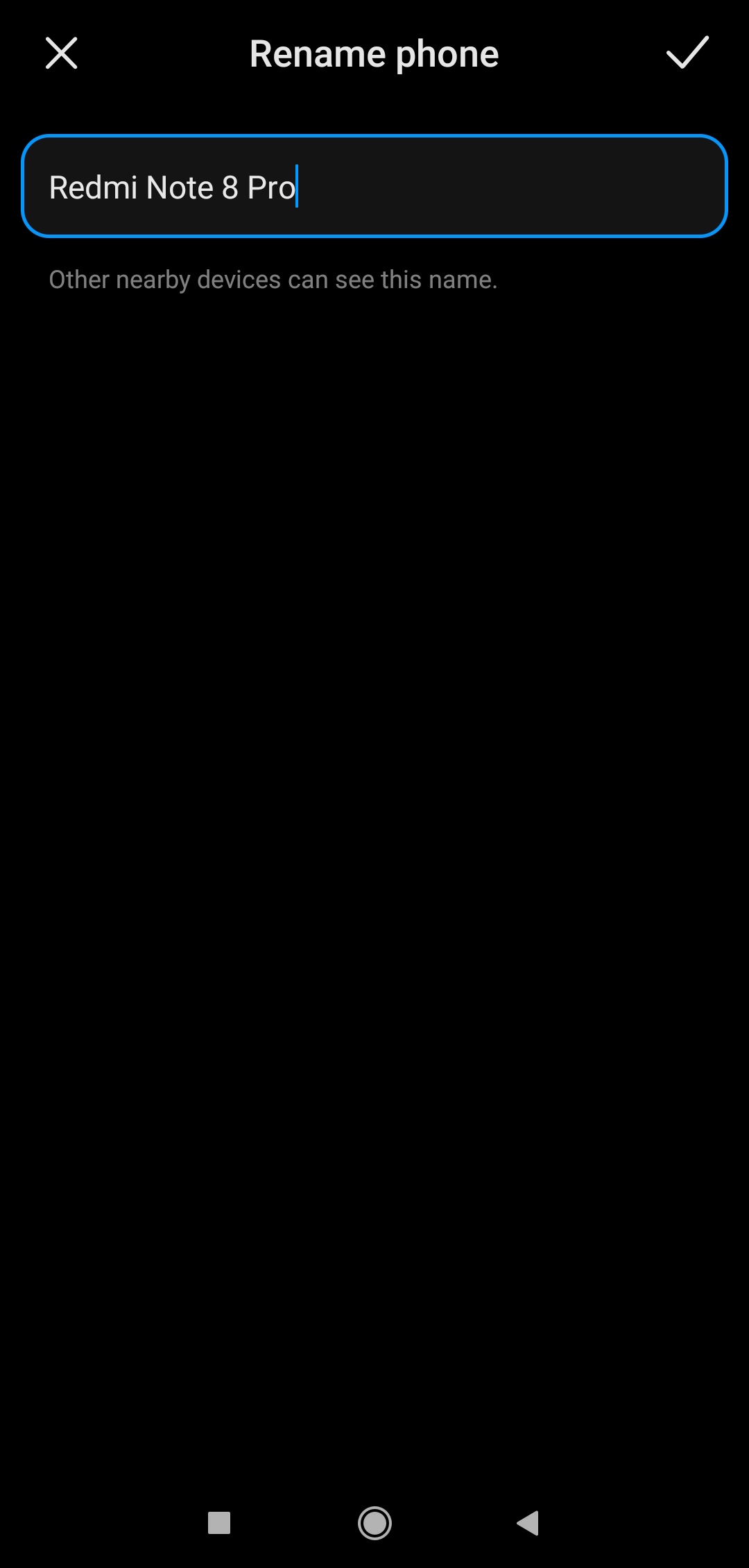 Change device name