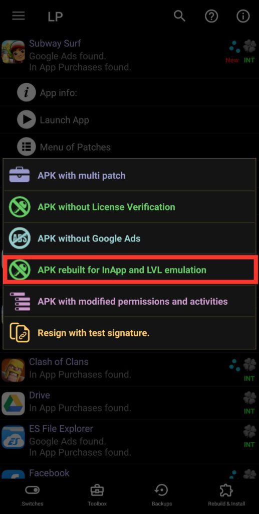 How To Use Lucky Patcher