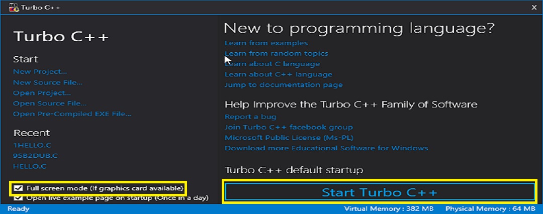 Turbo C++ 4.5
