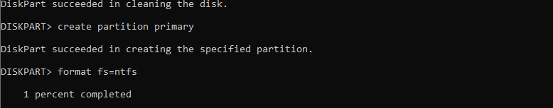 diskpart command