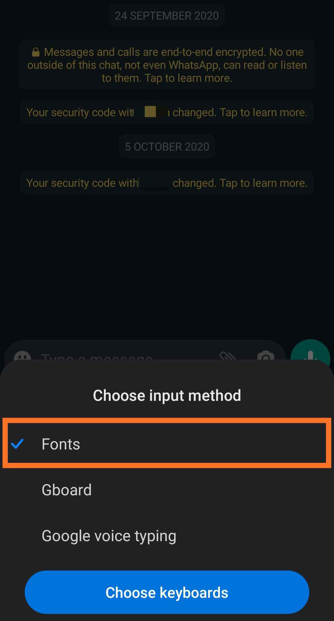 How To Change Font Style In WhatsApp