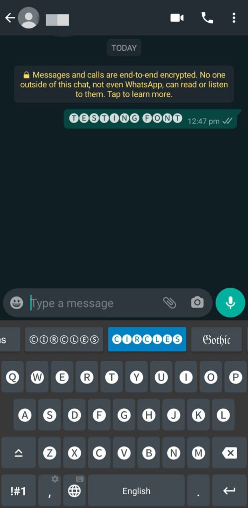 How To Change Font Style In WhatsApp