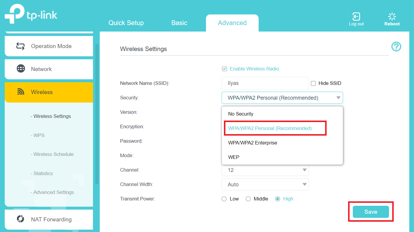 How To Configure Router To Use WPA2