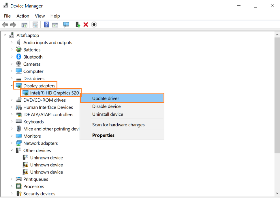 Update Graphics Driver