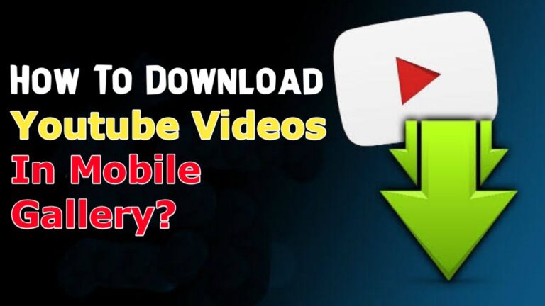 How To Download Youtube Videos In Mobile Galler