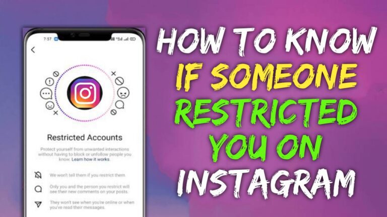 How To Know If Someone Restricted You On Instagram