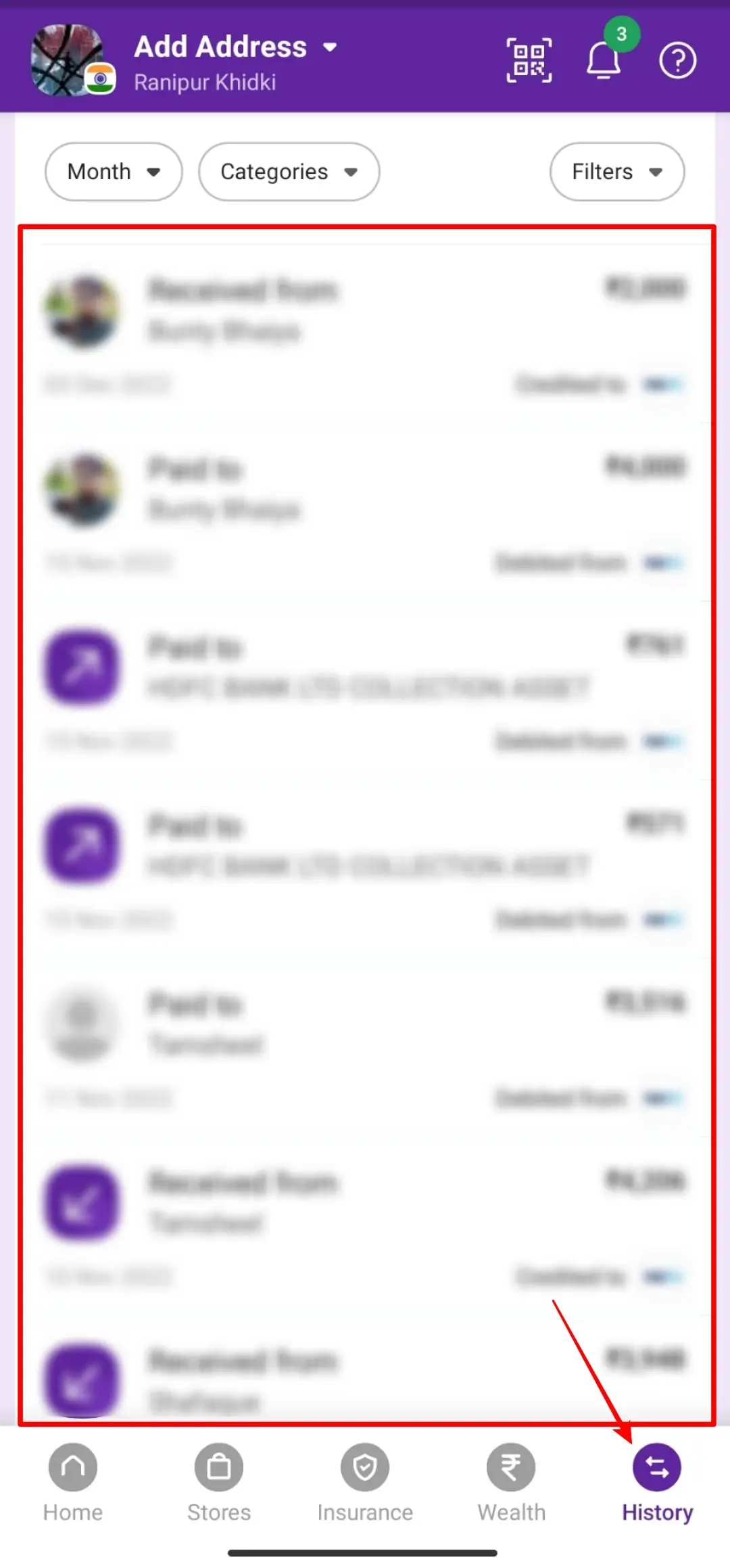 How To Delete Phonepe History