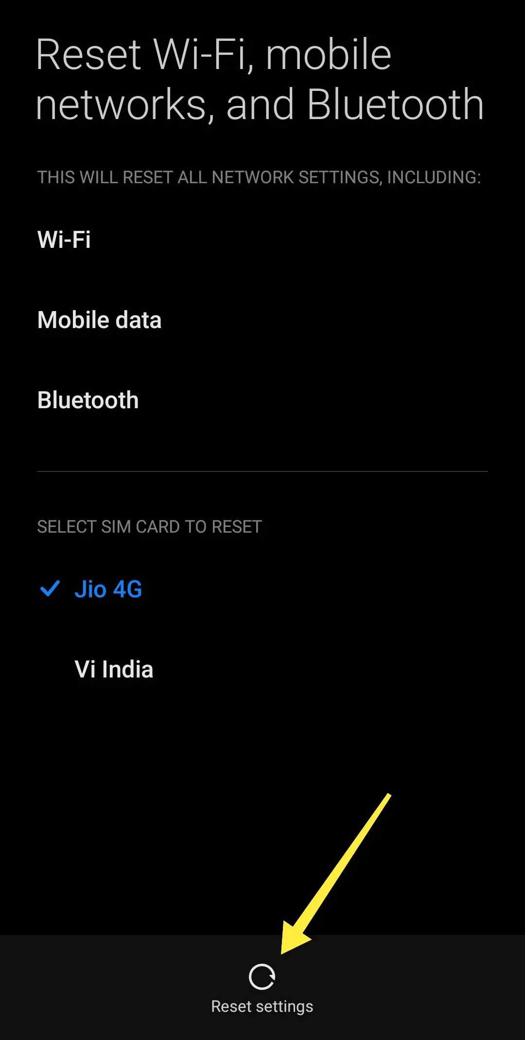 Not Registered On Network Jio