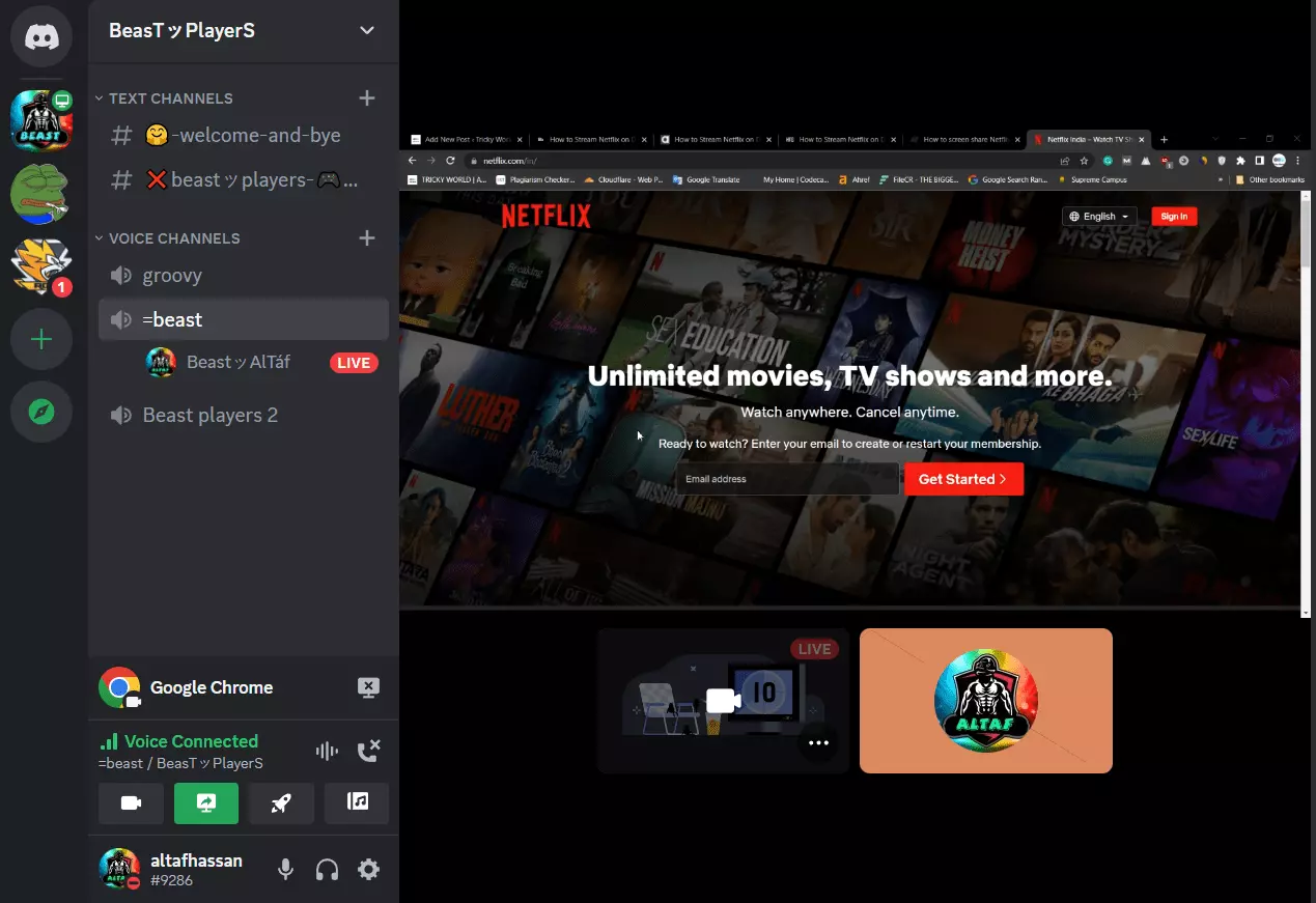 How to Stream Netflix on Discord