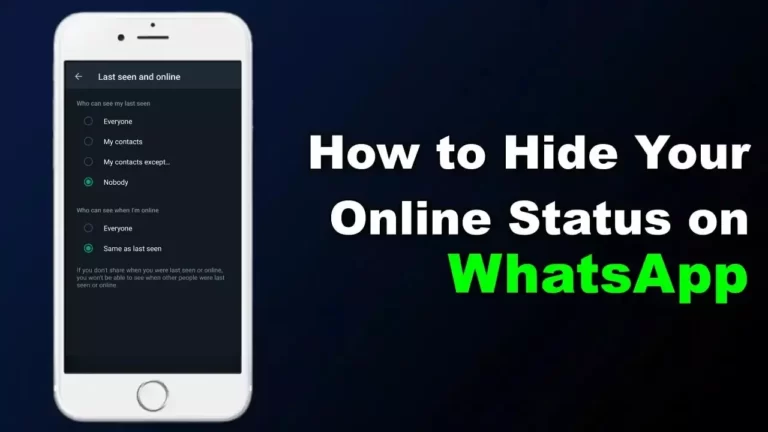 How to Hide Online Status on WhatsApp