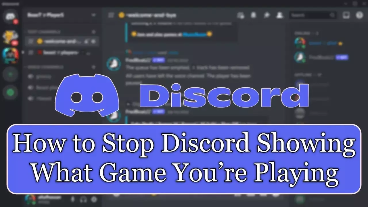 How to Stop Discord Showing What Game You’re Playing