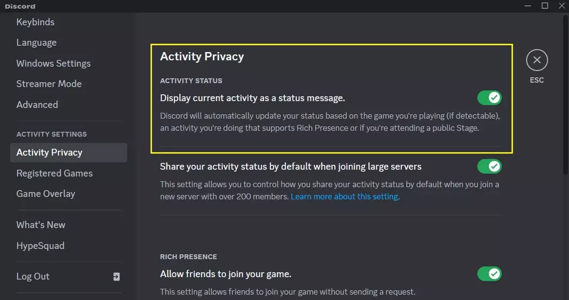 How To Stop Discord Showing Game You're Playing
