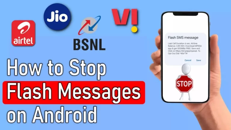 How to Stop Flash Messages on Android