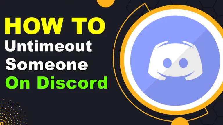 How To Untimeout Someone On Discord