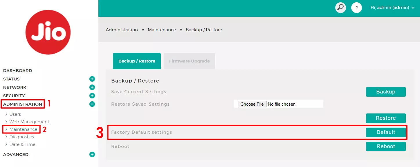 How To Reset Jio Fiber Router