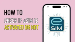 How to check if eSIM is activated in iPhone and Android