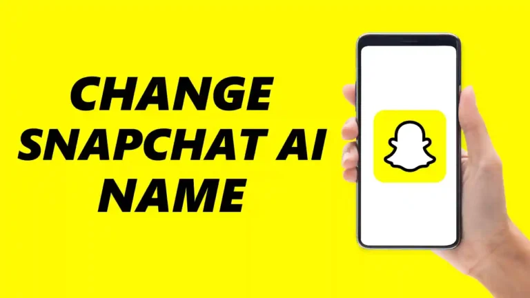 How To Change Snapchat AI Name