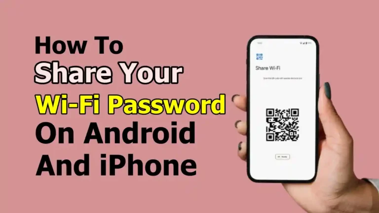 How To Share Your Wi-Fi Password