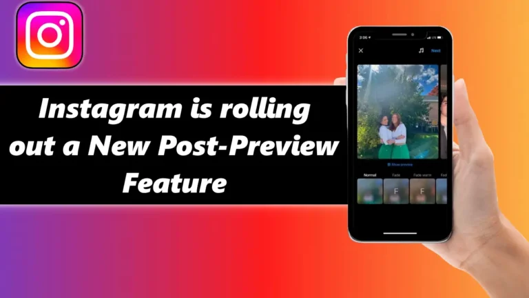 Instagram new post-preview feature