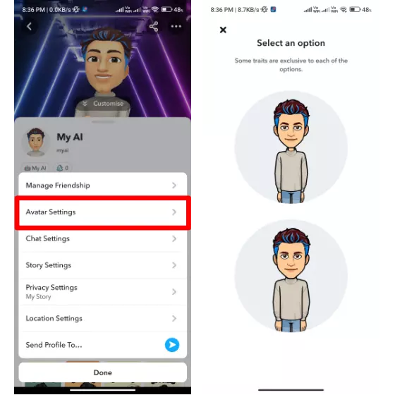 How To Change Snapchat AI Gender