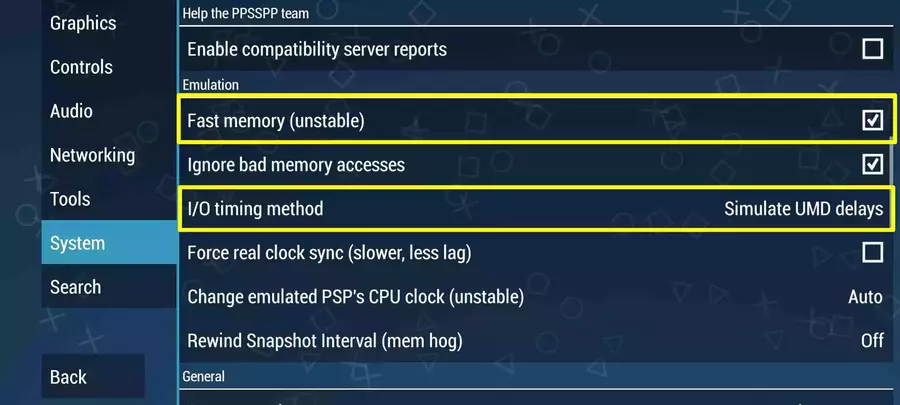 System setting