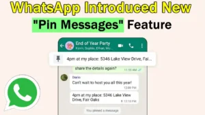 WhatsApp Introduced Pin Message Feature