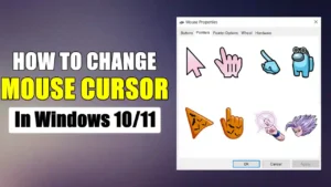 How To Change Mouse Cursor In Windows