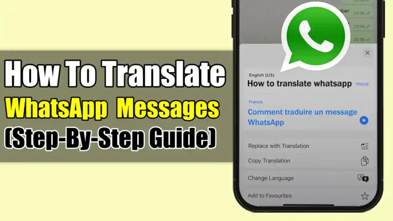 translate WhatsApp messages