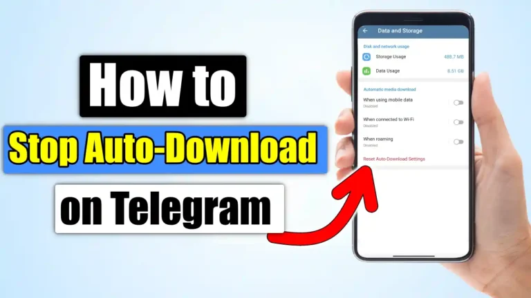 How to Stop Auto-Download on Telegram