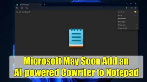 Microsoft AI Cowriter notepad