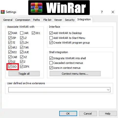 Winrar - Best ISO Mounter For Windows