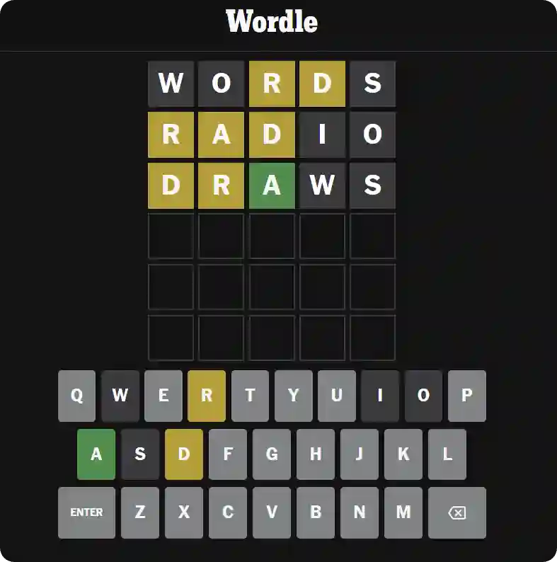Wordle: puzzle browser game
