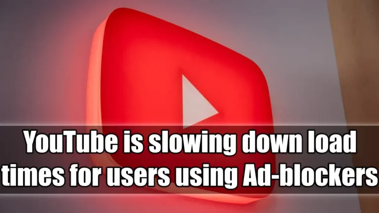 Youtube slowing load times
