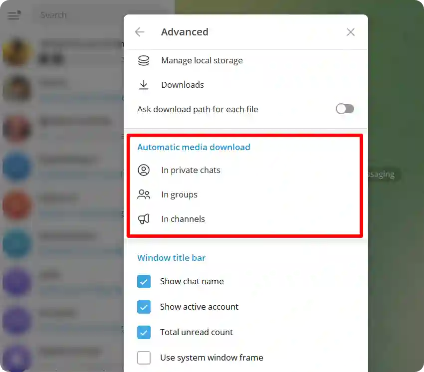 How to Stop Auto-Download on Telegram Desktop app