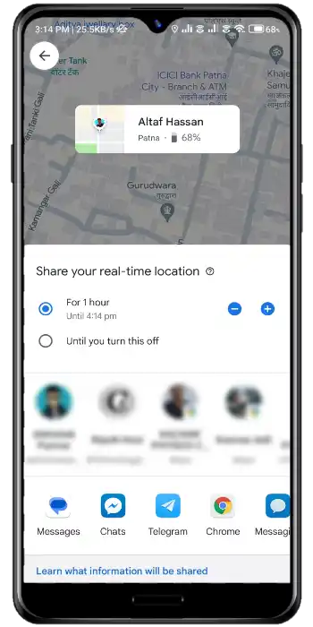 Google Maps Rolled Out Location-Sharing Feature