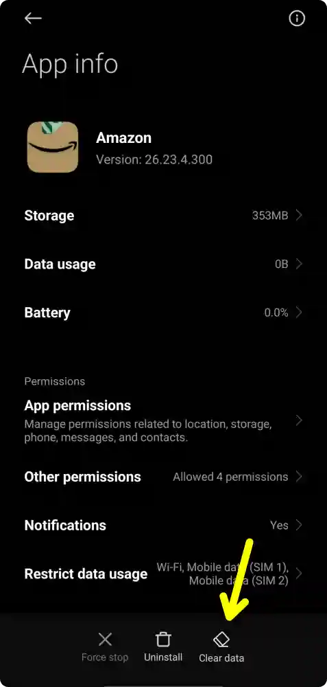 how to clear app cache and data