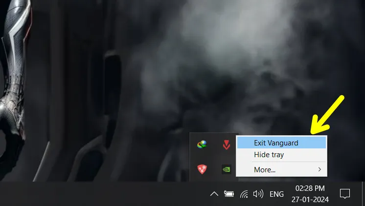 Exit Vanguard
