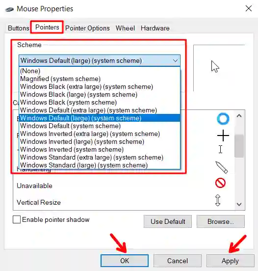 How To Change Mouse Cursor In Windows