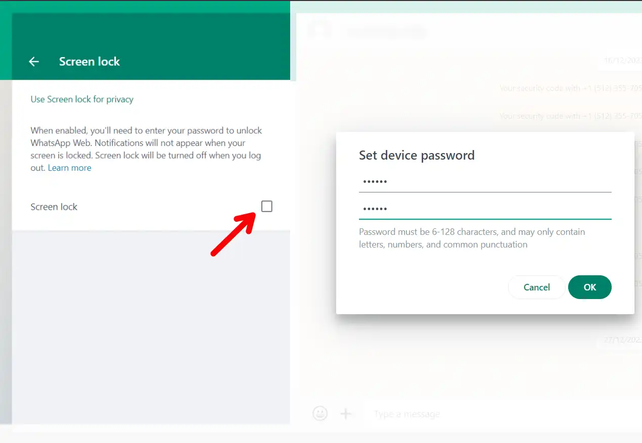Secure WhatsApp Web With a Password