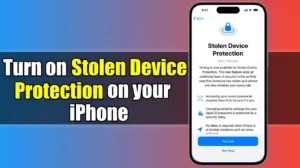 Turn on Stolen Device Protection on iPhone