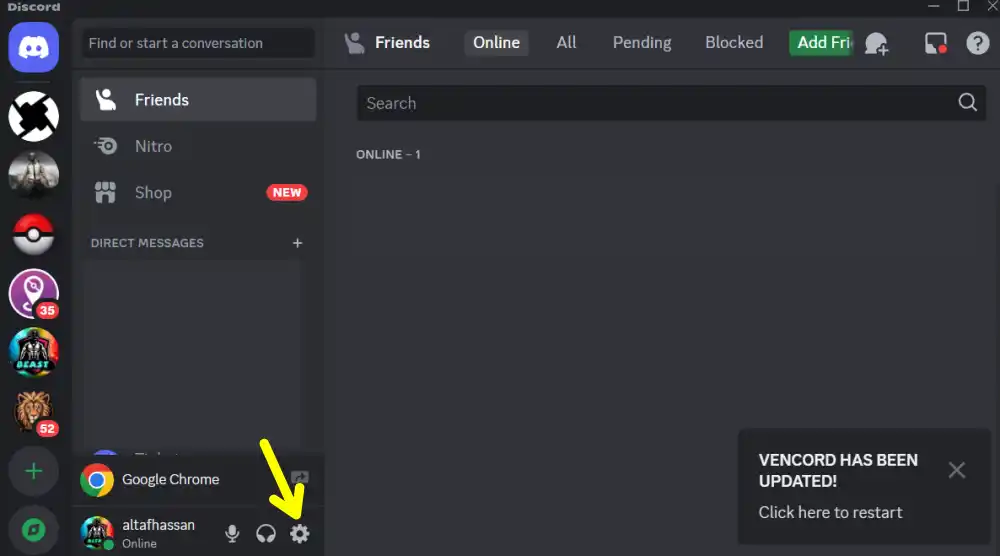 Discord User Setting