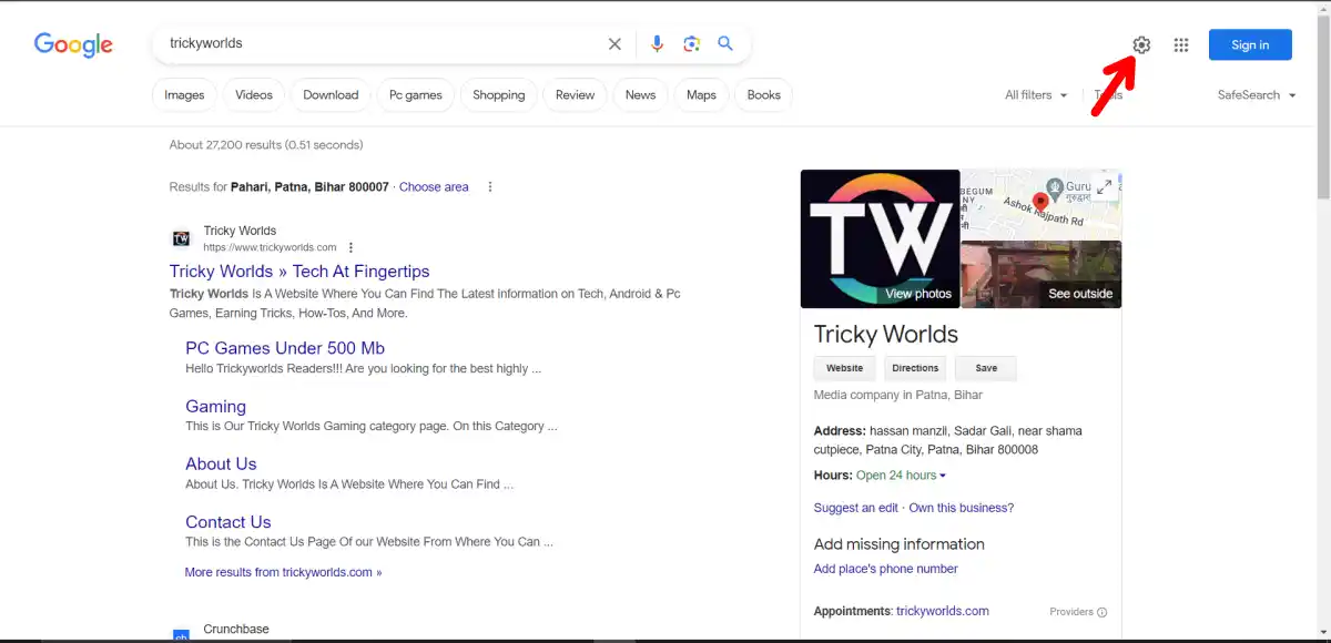 Turn Off SafeSearch on Google on Desktop