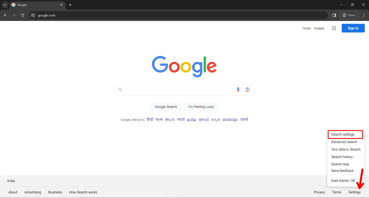 Turn Off SafeSearch on Google on Desktop